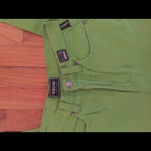 Lime Green Vintage Versace Jeans